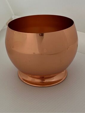 VINTAGE Coppercraft Guild Round Footed Indoor Planter Bowl 70's Mid-Century